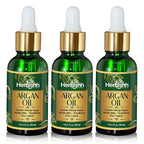 Herbishh Amazing Argan Oil, Pure Moroccan Argan Oil for Skin & Hair, Repair Damaged Hair, Deep Nourish Anti-UV-30ML-(3pack)