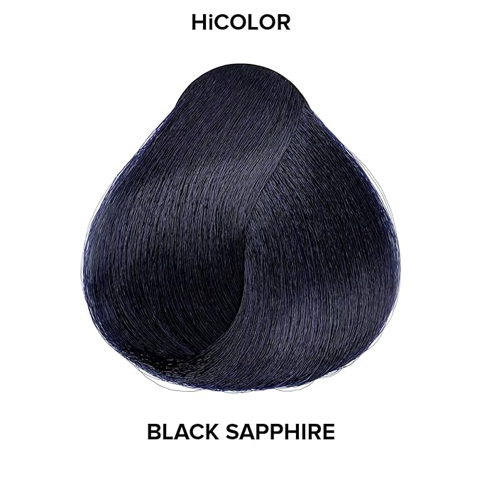 L'OREAL TECHNIQUE HiColor Violet & Black Shades Permanent Hair Color - Anti-Breakage Ceramide R Complex, Multi-Lift With No Brassiness, For Dark Bases and Long Lasting Color, H22 Black Sapphire