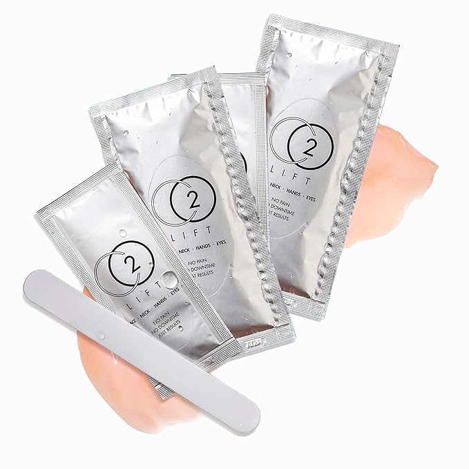 CO2Lift Carboxy Gel Treatment – 2-Pack CO2 Lifting Facial Mask for Puffy Eyes, Wrinkles, Dark Circles, Hydrating, Brightening, Tightening Anti-Aging Skincare