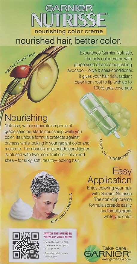 Garnier Nutrisse Nourishing Color Creme, 31 Darkest Ash Brown