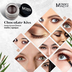 Mommy Makeup Waterproof Stay Put Gel Eyeliner Pot with Micropigments - Smudge-Proof, Long Lasting, Highly Pigmented Cream Eye Liner, 0.14 oz (Chocolate Kiss)
