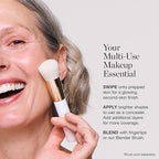 Ogee Sculpted Complexion Foundation Stick (Larch 2.25C - Light Medium, Beige Undertones) Full Coverage Foundation Makeup - Instantly Balance & Even Complexion - 70% Organic Ingredients