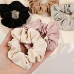 8 Hair Scrunchies for Women - Hair Ties No Damage Both for Thick Hair or Thin Hair Curl Hair No Crease Scrunchies Ponytail Holder No Hurt Your Hair