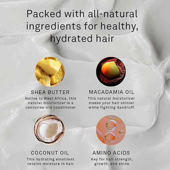 Hawthorne Curl Bounce Men's Curly Hair Shampoo and Conditioner Set. Sulfate Free Shampoo and Conditioner with Shea Butter and Macadamia Oil For Healthy, Hydrated Hair. Sandalwood Scent. 16 oz. each.