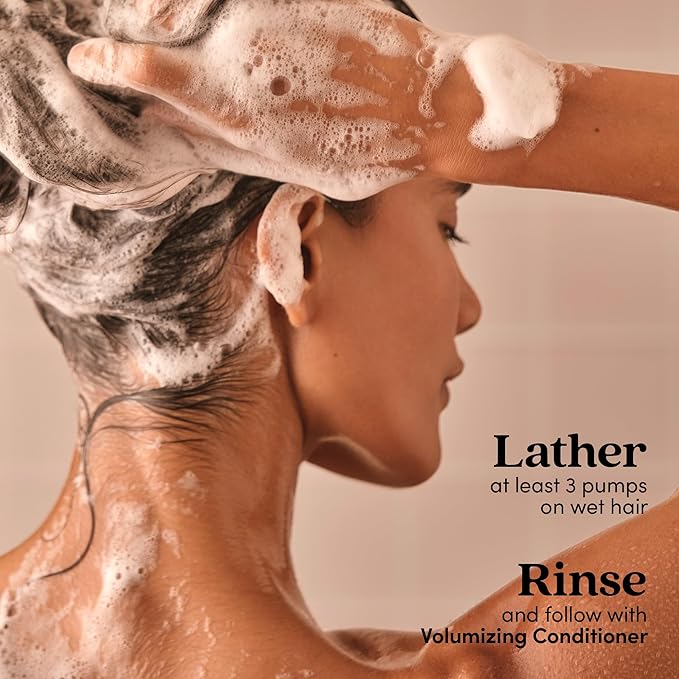 Fable & Mane Volumizing Shampoo, adds Weightless Volume from Root to Ends. Cleanses and Shine-Boosting with Alma For Thinning, Fine or Medium Hair Types