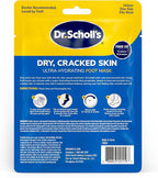 Dr. Scholl's Dry, Cracked Skin, Ultra Hydrating Foot Mask, 3 Pairs Moisturizing Socks: Intensely Moisturizes Repairs and Softens Rough Dry Skin with Urea & Essential Oils for Dry Cracked Feet