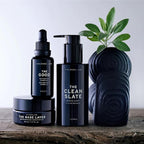 Caldera + Lab Men’s Skincare Set – The Regimen Rich: Cleanser, Moisturizer & Night Serum | Hydrating, Firming & Smoothing | Niacinamide, Clean, All Skin Types