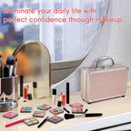 Makeup Kit for Teenager & Women Full Kit, All in One Makeup Set With The Small Cosmetic Train Case, Professional Makeup Kit, Makeup Gift Set for Women Girls (pink)