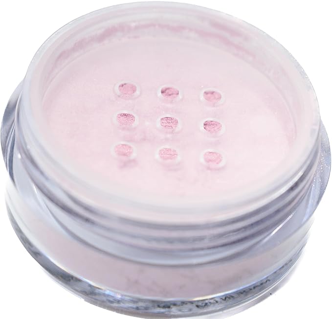 Glistening Carnation Light Bright Pale Pink Mineral Single Loose Powder Eyeshadow; Talc & Paraben Free, No Animal Testing & Cruelty Free