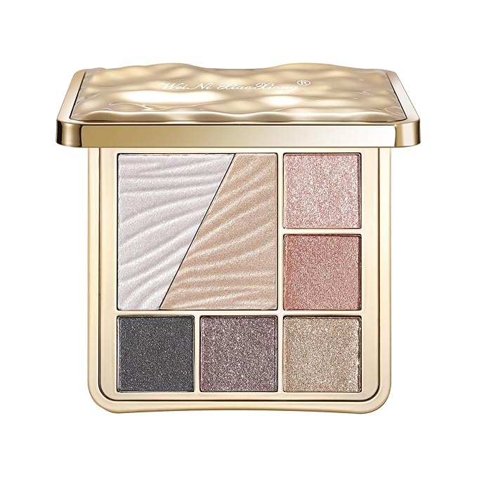 All-in-One Eyeshadow Palette, 7 Colors Eye Shadow Palette, Glitter, Matte, Shimmer Eyeshadows, Blush, Highlighter Contour Makeup Palettes, Highly Pigmented Waterproof Long Lasting. (Color 1)