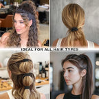 8Pcs Silk Scrunchies Hair Ties for Women & Girls, Mulberry Silk Scrunchies No-Damage Thin Satin Ponytail Holders for Hair Care