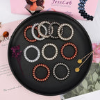 JessLab Spiral Hair Ties for Women, 10-Pack Traceless No-Damage Ponytail Holders, Coils Hair Bands for Girls, Assorted Colors