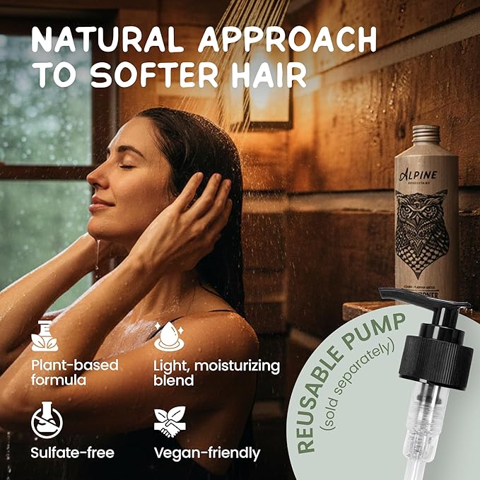 Alpine Provisions Natural & Organic Conditioner with Cedar & Sandalwood – Moisturizing Hair Conditioner with Aloe Vera, Sunflower Oil & Essential Oils – Sulfate-Free, Vegan, Plant Based – 16.9 fl oz