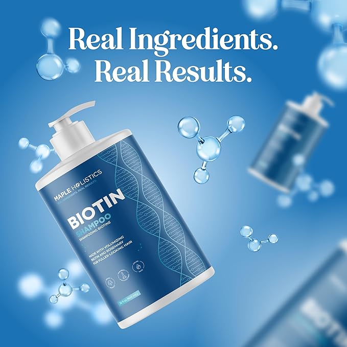 Rosemary and Biotin Shampoo for Thinning Hair - Vegan Volumizing Shampoo for Fine Hair with B Vitamins Argan Oil & Tea Tree Essential Oil - Paraben Silicone and Sulfate Free Vegan Formula (32 Fl Oz)