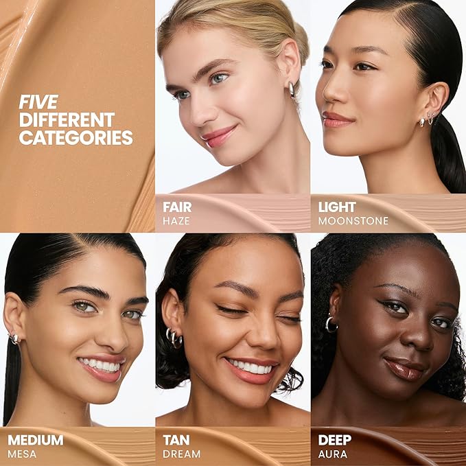 Wonderskin Hyper Bond All-Day Stay Serum Foundation – Waterproof, Transfer-Proof, 24HR Longwear Face Makeup with Niacinamide & Hyaluronic Acid – Lightweight, Natural Finish (Spell)