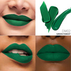 Green Lipstick Matte for Women, Superstay Long Lasting Lipstick Smudgeproof Liquid Lipsticks, Cruelty Free Lip Makeup (DM02 Green Forest)