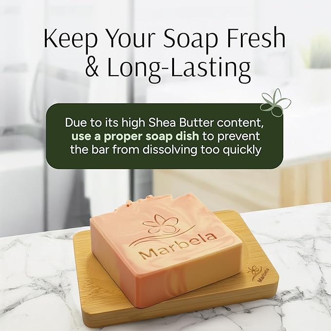 Marbela Cosmetics Himalayan Salt Springs Handmade Soap Bar - Made in USA, Vegan Friendly, Palm Oil Free, Natural Bar Soap - Face & Body Soap for Daily Skin Care, Moisturizing & Nourishing - 3.5 oz