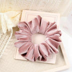 CEELGON Dusty Pink Big Corduroy Scrunchie 6.5 Inches Jumbo Scrunchies Hair Ties Oversized Ponytail Holder for Thick Curly Hair Extra Large Hair Accessories for Women (Dusty Pink)