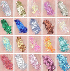 AROIC 40 Colors Body Glitter, Hair Glitter for Kids Women Makeup, Glow in The Dark, Eyeshadow Hair Gel Face Sparkles, Body Makeup for Festivals, Raves, Anime Cosplay, Concerts Festival Face Paint