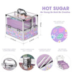 Hot Sugar Make Up Kit for Girls 10-12, Girls Makeup Sets Ages 8-12, Beauty Box for Birthday Parties Makeovers & Christmas (Sticker)