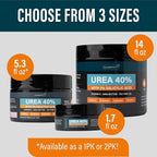 NUVADERMIS Urea Cream 40% for Feet – Maximum Strength Foot Repair Lotion with 2% Salicylic Acid, Shea Butter, Tea Tree Oil, and Vitamin E – For Dry, Cracked Heels – 5.29 oz Jar - 2 Pack