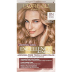 L’Oreal Paris Excellence Universal Nudes Permanent Hair Color, Ammonia Free Hair Dye for Gray Hair Coverage, 8N Natural Blonde, 1 Hair Dye Kit