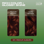 Clairol Natural Instincts Demi-Permanent Hair Dye, 5R Medium Auburn Hair Color, Pack of 1