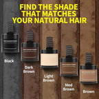 Gowwim Root Touch up Powder, Instantly Gray Hair Cover up Hairline Powder for Women & Men Waterproof and Sweatproof Root Cover Up Long-Lasting for Thinning & Loss Hair (Black6, 10G+1)