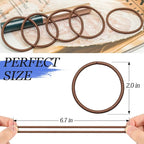 Brown Hair Ties, Ponytail Holders No Damage For Women, Elastic Hair Bands For Thin and Thick Hair (100 PCS)