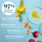 Herbatint Hydrate Shampoo - Deep Hydration & Protection - Restores Softness & Shine - Shields Against Pollution - Free of Parabens - Infused with Maca - 8.8 fl oz