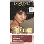 L’Oreal Paris Excellence Universal Nudes Permanent Hair Color, Ammonia Free Hair Dye for Gray Hair Coverage, 1N Natural Black, 1 Hair Dye Kit