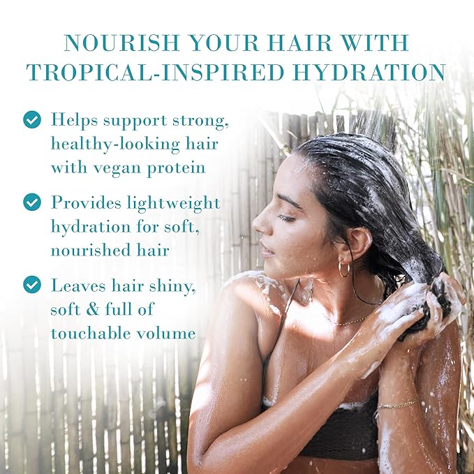 Original Sprout Island Bliss Moisture Rich Shampoo for All Hair Types Including Color-Treated, Damaged & Dry Hair, Hydrating & Moisturizing Shampoo with Coconut Oil, Vegan, Sulfate Free, 24 fl oz