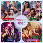 Sparkling Rainbow Body Glitter Stick, Face Body Glitter Gel Holographic Hair Glitter Halloween Chunky Sequin Waterproof Face Paint Stick Glitter Makeup for Women