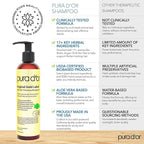 PURA D'OR Anti-Thinning Biotin Shampoo and Conditioner Natural Earthy Scent, CLINICALLY TESTED Effective Results, Herbal Blend Thickening Products For Women & Men, Original Gold Label Set, 8oz x2