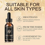 Sunless Tanning Drops for Water & Beverages – Oral Tanning Supplement, Natural Sunkissed Glow for Face & Body, Vegan & Safe, No Sun Required, Watermelon Flavor (2.02 fl.oz)