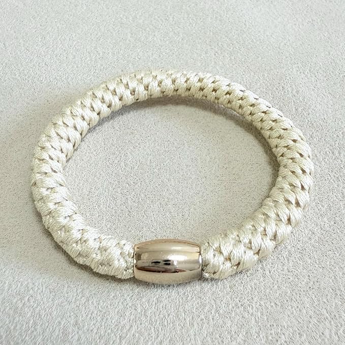 Hair Ties for Thick Hair,25PCS No Damage, Braided Elastics Hair Bands Ponytail Holders for Women