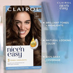 Clairol Nice'n Easy Permanent Hair Dye, 5M Medium Mahogany Brown Hair Color, Pack of 1