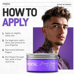 Immortal NYC Hair Styling Pomade - The Eternity, Extra Strong Hold, Low Shine, Water-Based, All Natural, No Residue, Men’s Pomade for All Hair Types