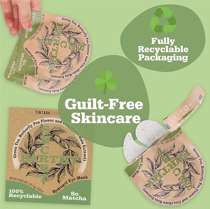 Matcha Hydrogel Under Eye Patches 28 Pairs Antioxidant Green Tea Eye Mask for Puffy Eyes and Dark Circles 5 Minute Cooling Hydration Under Eye Treatment Ophthalmologist Tested