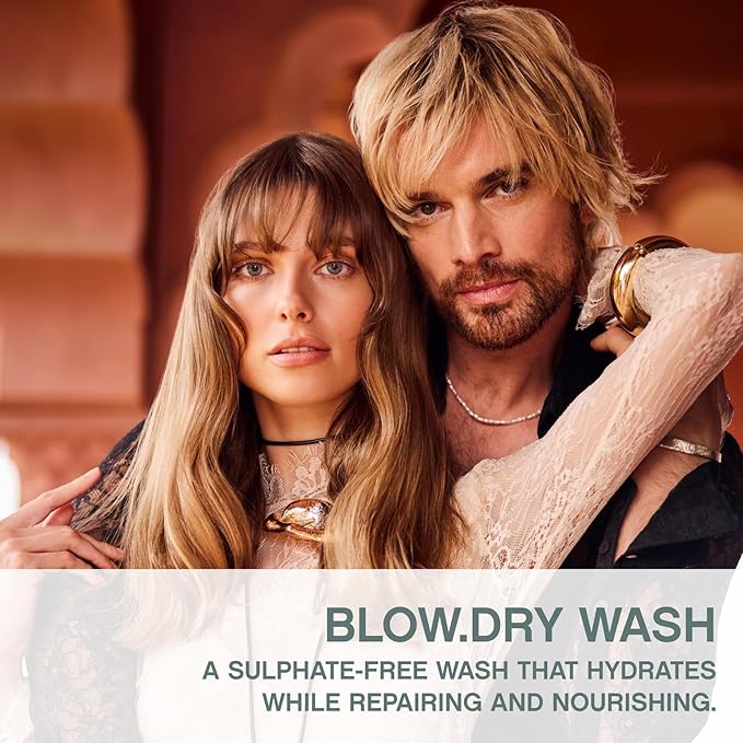 KEVIN.MURPHY BLOW.DRY WASH - Nourishing, Repairing Hair Care - Safe for Everyday Use - Deep Nourish Hair Shampoo - Offers Heat Protection - 250 mL / 8.4 fl oz
