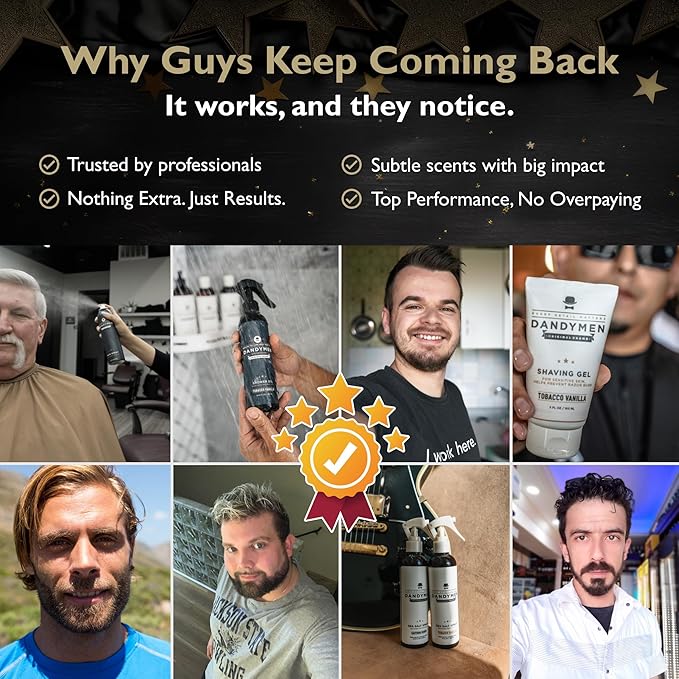 Sea Salt Spray – Lightweight Texture, Volume, and Flexible Hold with Epsom Salt & Pro-Vitamin B5 (8.45 oz, Tobacco Vanilla)