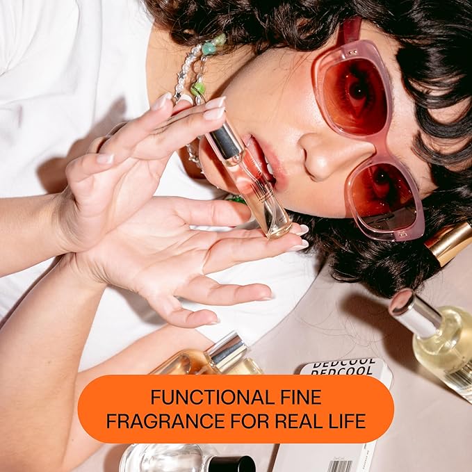 DedCool Eau de Parfum (04-0.5 fl oz) With Notes of Fig, Black Pepper, Patchouli, Perfume for Men and Women, Luxury Fragrance, Long Lasting, w/Essential Oils, Non-Toxic, Fragrance For All