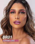 MAKI YIKA Metallic Pink Lipstick Long Lasting Hot Pink Lipsticks for Women, High Shine Glitter Lipstick No Smudge Transferproof Liquid Lip Gloss (BR01 Love Story)