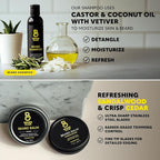 The Beard Club Ultimate Beard Growth Kit - Derma Roller, Growth Oil, Vitamins, Vitamin Spray, Biotin Balm, Conditioner, Cream, Balms, Shampoo, Razor, Scissors, Combs, Brush, Cleansing Spray - Gift Set