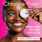 Swisspers Premium Cotton Rounds – 100 Count (Pack of 6) - 100% Pure Cotton - Soft, Absorbent, Hypoallergenic Pads for Makeup Removal, Skincare, Baby Care and Facial Cleansing - Lint Free