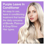 BOLD UNIQ Purple Hair Mask For Blonde, Platinum, Bleached, Silver, Gray, Ash & Brassy Hair & Purple Leave-in Conditioner - Remove Yellow Tones, Reduce Brassiness and Condition Dry, Damaged Hair