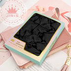 5Pcs Black Satin Scrunchies for Women, Softer Than Silk Scrunchies, Fashion No Crease Hair Ties for Thin Thick Hair,Soft Hair Bands No Damage for Girls, Ideal Gifts for Women (Set 2)