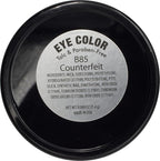 Counterfeit Shimmering Deep Forest Green Blue Grey Pressed Powder Single Vegan Eyeshadow; Talc, Paraben & Cruelty Free