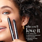 Julep Eyeshadow 101 Cream-to-Powder Waterproof Shadow Stick – Galaxy Grey Shimmer – Long-Lasting, Crease-Proof, Grey Gold Shimmer Cream Eyeshadow with Built-in Smudger