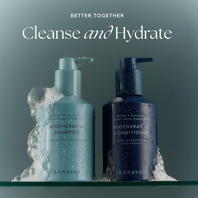 RANAVAT Regenerative Veda⁴ Bond Complex Hair Shampoo - Clarifying Shampoo for Scalp Health, Hair Volume & Increased Density - Clinically Tested & Vegan Hair Care (8 oz)